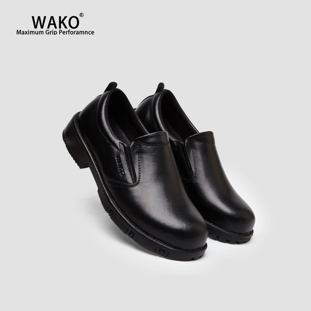 WAKO Chef Shoes Men Anti-Skid Non-Slip Kitchen Cook Work Shoes Black Leather Shoes For Hotel Restaurant Hospital Factory 9802
WAKO Chef Shoes Men Anti-Skid Non-Slip Kitchen Cook Work Shoes Black Leather Shoes For Hotel Restaurant Hospital Factory 9802