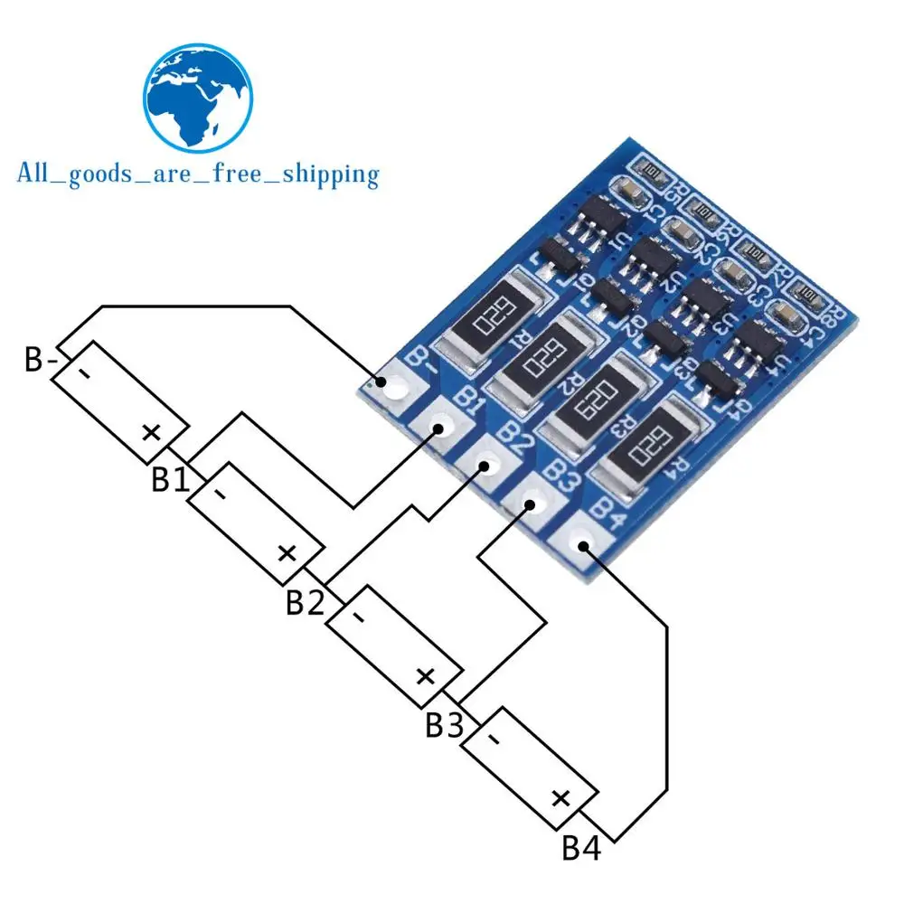 TZT 4S 4.2v li-ion balancer board li-ion balncing full charge battery balance board
TZT 4S 4.2v li-ion balancer board li-ion balncing full charge battery balance board