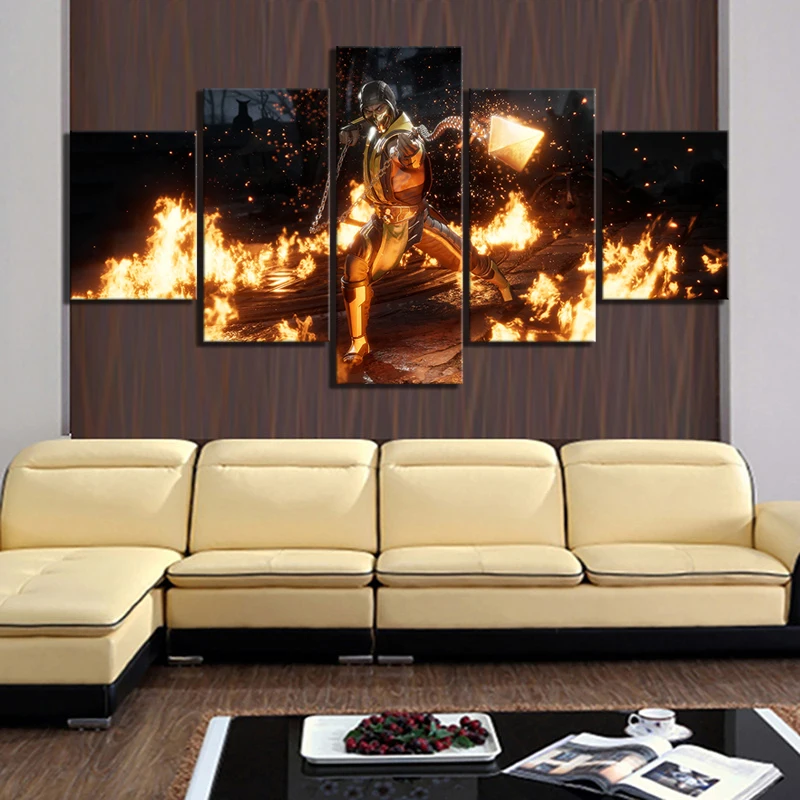 5 Piece Mortal Kombat 11 Poster Games Art HD Wall Pictures Canvas Paintings for Living Room Wall Decor
5 Piece Mortal Kombat 11 Poster Games Art HD Wall Pictures Canvas Paintings for Living Room Wall Decor