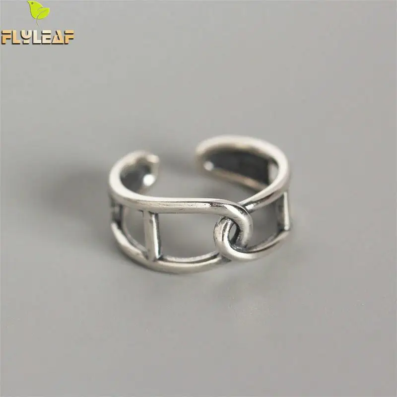 Flyleaf Geometric Line Winding Double Layer Open Ring Vintage Real 925 Sterling Silver Rings For Women High Quality Fine Jewelry
Flyleaf Geometric Line Winding Double Layer Open Ring Vintage Real 925 Sterling Silver Rings For Women High Quality Fine Jewelry