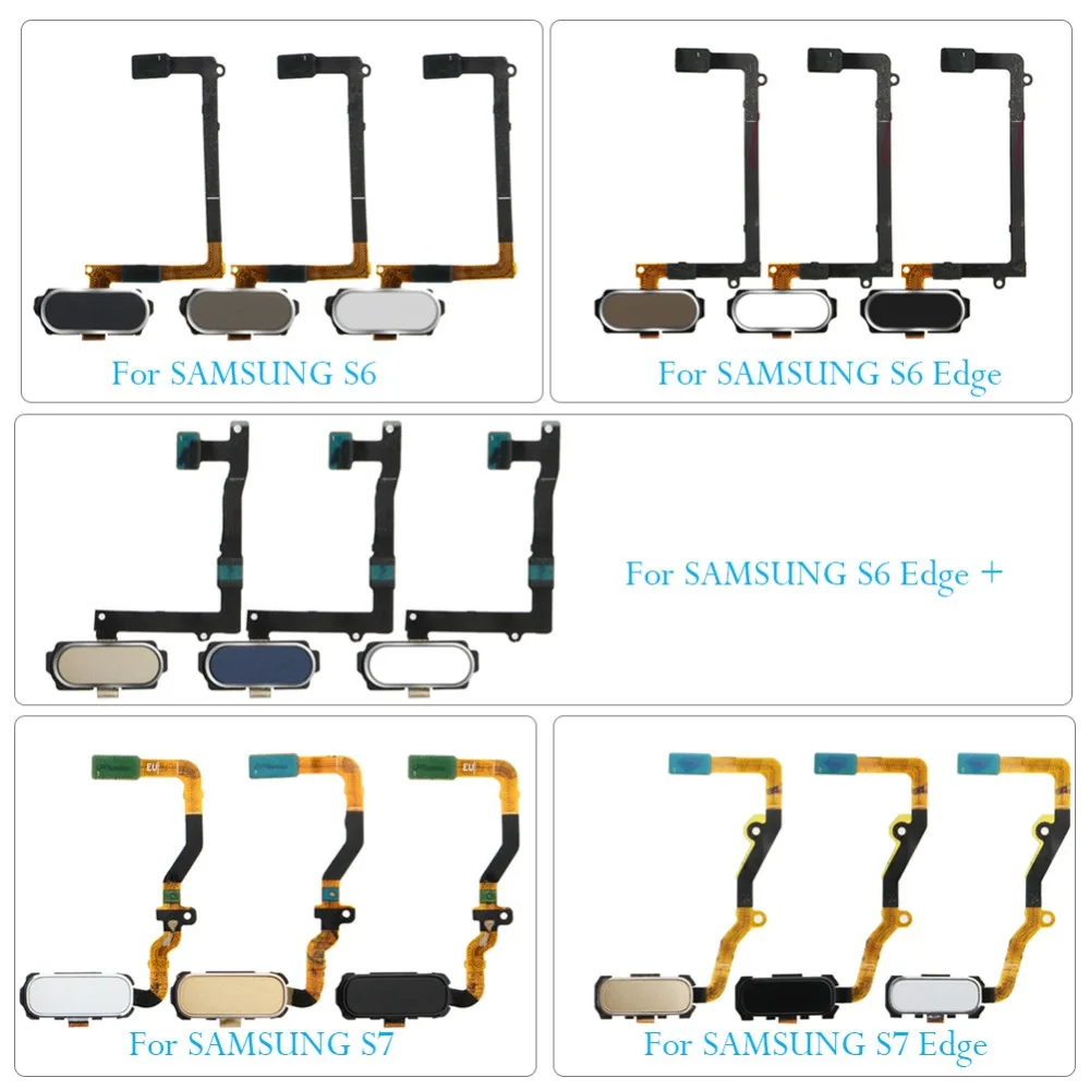 Home Button for Samsung Galaxy S6/S6 Edge/S6 Edge Plus/S6 Edge+/S7/S7 Edge FingerPrint Touch ID Sensor Flex Cable Replacement
Home Button for Samsung Galaxy S6/S6 Edge/S6 Edge Plus/S6 Edge+/S7/S7 Edge FingerPrint Touch ID Sensor Flex Cable Replacement