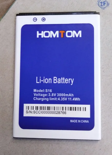 Original HOMTOM S16 battery 3000mah 3.8V for HOMTOM S16 MTK6580 Quad Core 5.5" 18:9 Dual Sim Mobile Phone-free shipping
Original HOMTOM S16 battery 3000mah 3.8V for HOMTOM S16 MTK6580 Quad Core 5.5" 18:9 Dual Sim Mobile Phone-free shipping