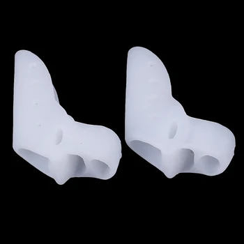 2Pcs Gel Silicone Foot Toes Two Hole Toe Separator Thumb Valgus Protector Bunion Hallux Valgus Guard Feet Overlapping Pad Insert
2Pcs Gel Silicone Foot Toes Two Hole Toe Separator Thumb Valgus Protector Bunion Hallux Valgus Guard Feet Overlapping Pad Insert
