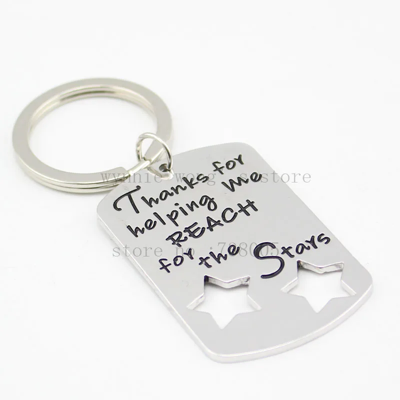 Teacher Coach Appreciation keychain "Thanks For Helping Me Reach for The Stars" Keychain &necklace Personalized Teacher Gift
Teacher Coach Appreciation keychain "Thanks For Helping Me Reach for The Stars" Keychain &necklace Personalized Teacher Gift