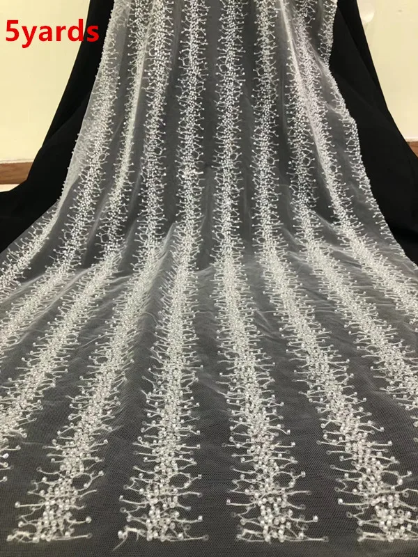 amazing beads embroidery design luxury white colour african net tulle lace fabric with lots of beads for women dress xhoc173
amazing beads embroidery design luxury white colour african net tulle lace fabric with lots of beads for women dress xhoc173