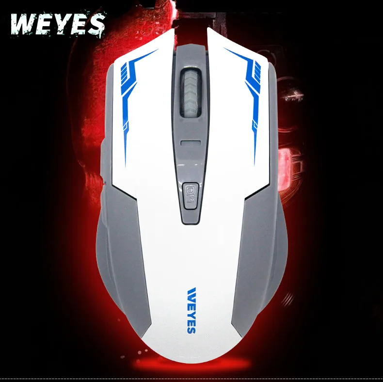 WEYES USB Computer Gaming Wireless Mouse For PC Laptop Built-in Rechargeable Battery With Charging Cable