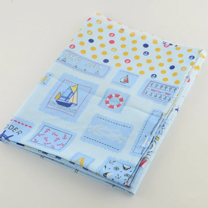 50cmx160cm/Piece Printed Blue Cotton Fabric Sea anchor Tilda Cloth Sewing Patchwork Tecido Quilting Children Dress Bedding
50cmx160cm/Piece Printed Blue Cotton Fabric Sea anchor Tilda Cloth Sewing Patchwork Tecido Quilting Children Dress Bedding