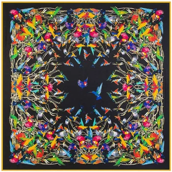 Fashion Twill Silk Women Scarf 130*130 cm Euro Design Colors Birds Print Square Scarves High Quality Gift Large Silk Shawl
Fashion Twill Silk Women Scarf 130*130 cm Euro Design Colors Birds Print Square Scarves High Quality Gift Large Silk Shawl