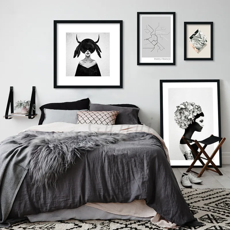 Nordic Flowers Lady Canvas Painting Modern Living Room Frameless Decorative Black White Gothic Woman Wall Pop Art Poster Decor
Nordic Flowers Lady Canvas Painting Modern Living Room Frameless Decorative Black White Gothic Woman Wall Pop Art Poster Decor