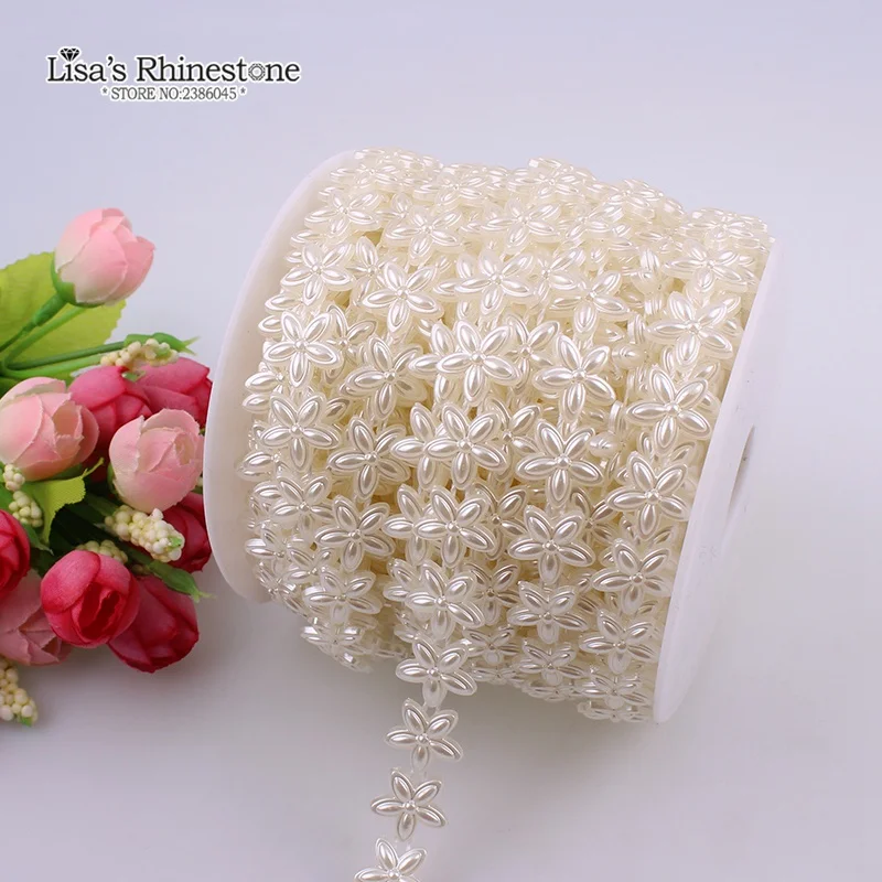 2 Yard Cotton Fishing Line Artificial Ivory White Pointed Five Petal Flower Pearl Beads Chain DIY Garland Wedding Decoration
2 Yard Cotton Fishing Line Artificial Ivory White Pointed Five Petal Flower Pearl Beads Chain DIY Garland Wedding Decoration