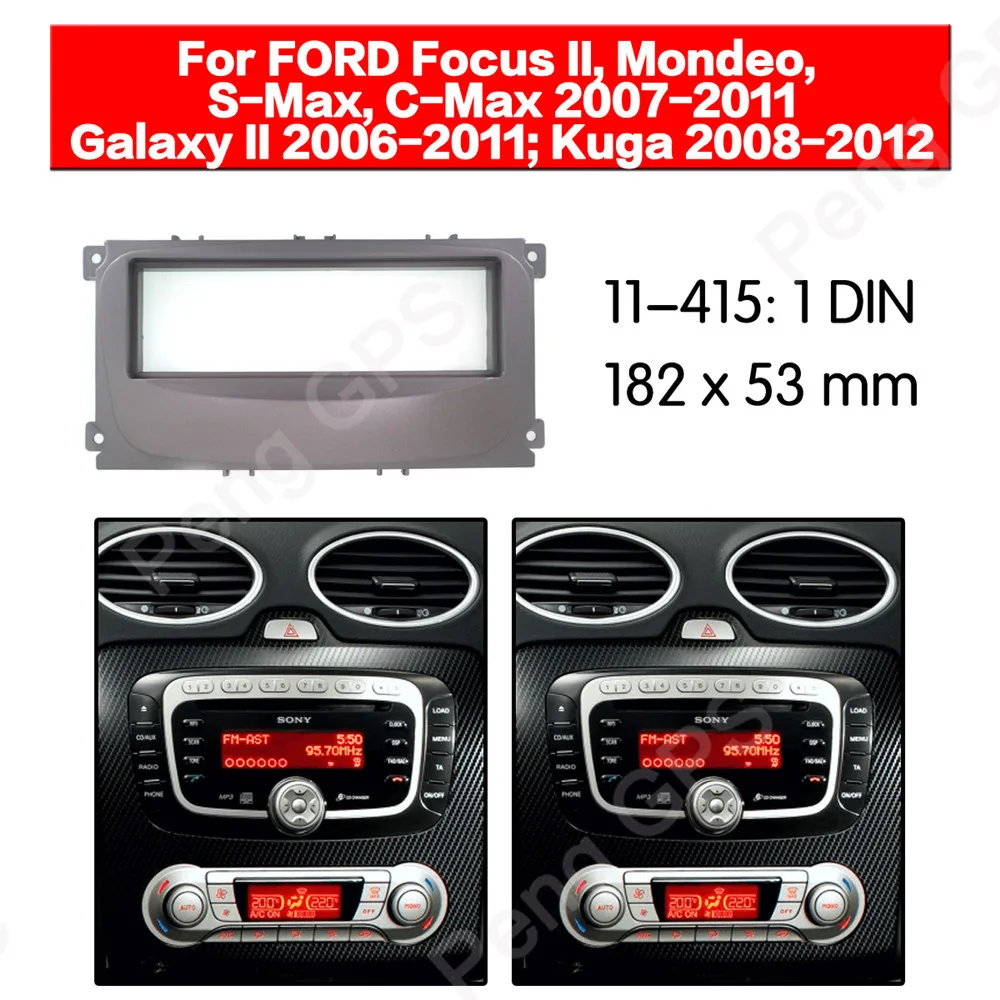 1 DIN Car Radio Fascia Install Trim Kit Fitting Frame Dashboard For Ford Focus II, Mondeo, S-Max/C-Max, Galaxy II frame Audio
1 DIN Car Radio Fascia Install Trim Kit Fitting Frame Dashboard For Ford Focus II, Mondeo, S-Max/C-Max, Galaxy II frame Audio
