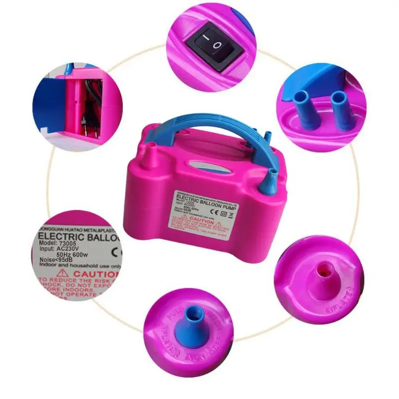 High Voltage Double Hole Inflatable Electric Balloon Inflator Pump Blower Electric Balloon Inflator Pump Portable Air Blowe
High Voltage Double Hole Inflatable Electric Balloon Inflator Pump Blower Electric Balloon Inflator Pump Portable Air Blowe