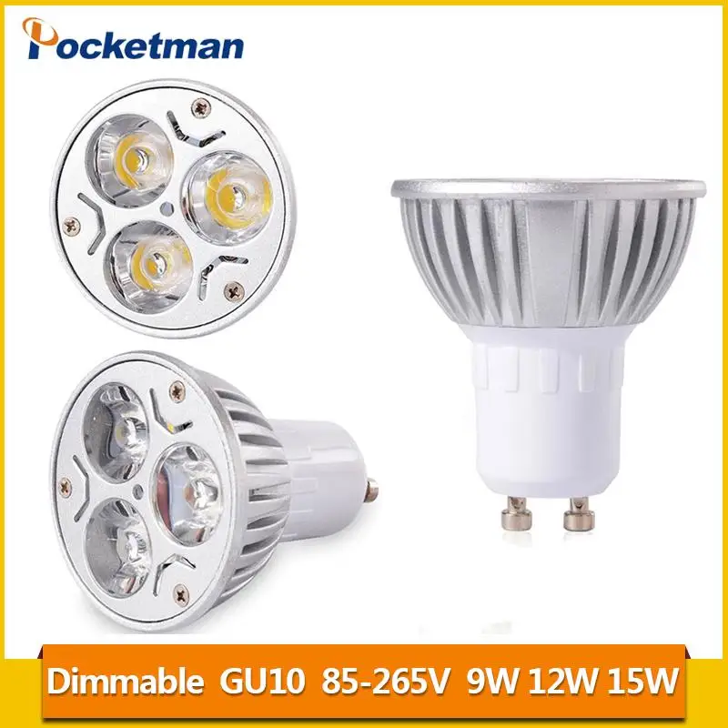 Dimmable LED Lamp GU10 220V 110V Lampada LED Spotlight GU10 9W 12W 15W 85-265V Spot Light Luz LED Bulbs Lighting Z50
Dimmable LED Lamp GU10 220V 110V Lampada LED Spotlight GU10 9W 12W 15W 85-265V Spot Light Luz LED Bulbs Lighting Z50