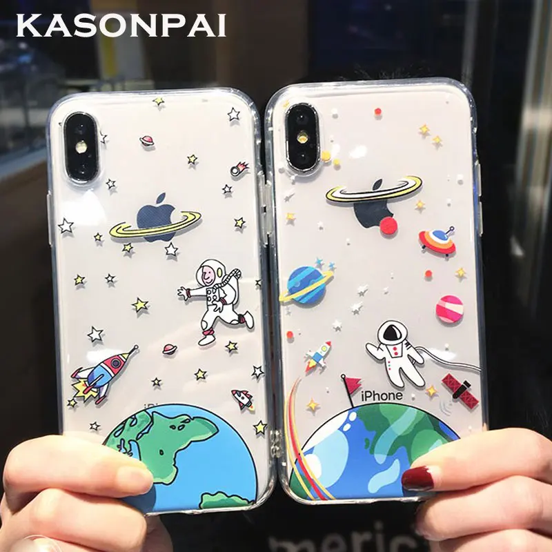 Cute Extraterrestrial Spaceship Astronaut Clear Soft Tpu Phone Case for iphone 7 8 6 6S Plus X XS MAX XR Cartoon Back Cover Case
Cute Extraterrestrial Spaceship Astronaut Clear Soft Tpu Phone Case for iphone 7 8 6 6S Plus X XS MAX XR Cartoon Back Cover Case