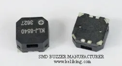 SMD Buzzer Ultralthin Magnetic Buzzer Audio Transducer 3.6V L8.5mm*W8.5mm*H4.0mm ,KLJ-8540-3627 
SMD Buzzer Ultralthin Magnetic Buzzer Audio Transducer 3.6V L8.5mm*W8.5mm*H4.0mm ,KLJ-8540-3627