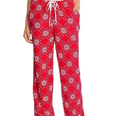 Hanes 722691039694 Plush Pant Scarlet Fair Isle - Extra Large (1)