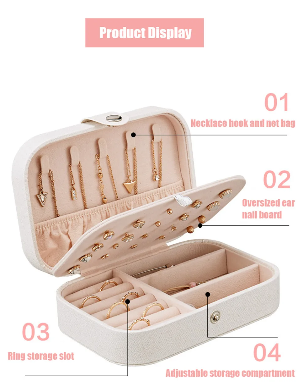 Protable Leather Jewelry Storage Box HTB1rsiKaROD3KVjSZFFq6An9pXaz.jpg - Protable Leather Jewelry Storage Box