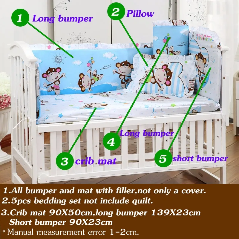 5PCS Newborn Baby Bedding Set 1
