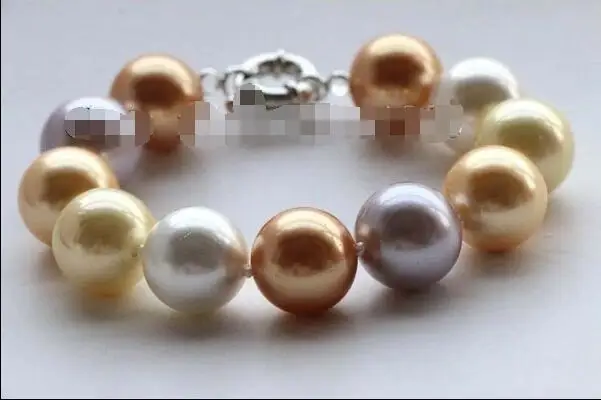 Wholesale price 16new ^^^^8.5" Natural 16mm Multicolor Round Shell Pearl Bracelet #f2634!
Wholesale price 16new ^^^^8.5" Natural 16mm Multicolor Round Shell Pearl Bracelet #f2634!