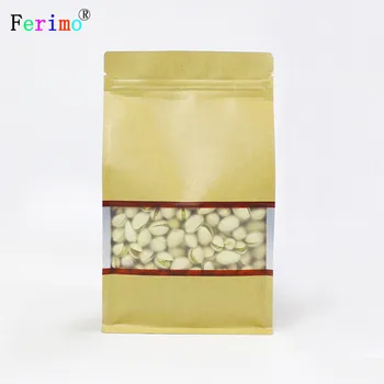 100pcs Aluminized windowing eight - edge kraft paper packaging bag pistachio general jujube clip melon seeds leisure food bags
100pcs Aluminized windowing eight - edge kraft paper packaging bag pistachio general jujube clip melon seeds leisure food bags