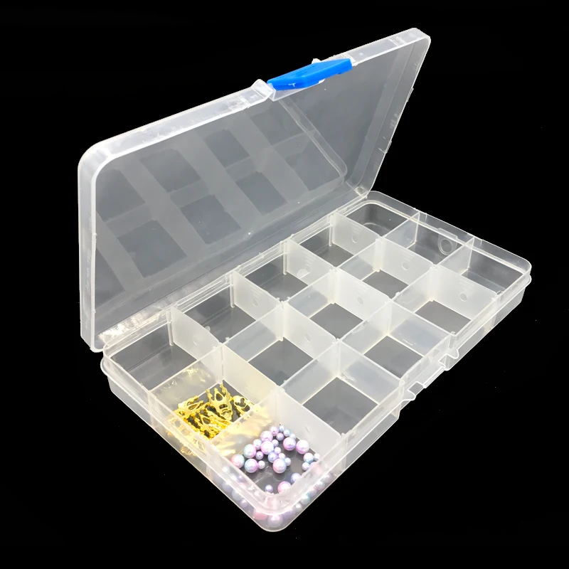 15 Compartments Transparent Empty Nail Art Tip Box Storage Rhinestone Decoration Bead Case Jewelry Manicure Material Container
15 Compartments Transparent Empty Nail Art Tip Box Storage Rhinestone Decoration Bead Case Jewelry Manicure Material Container