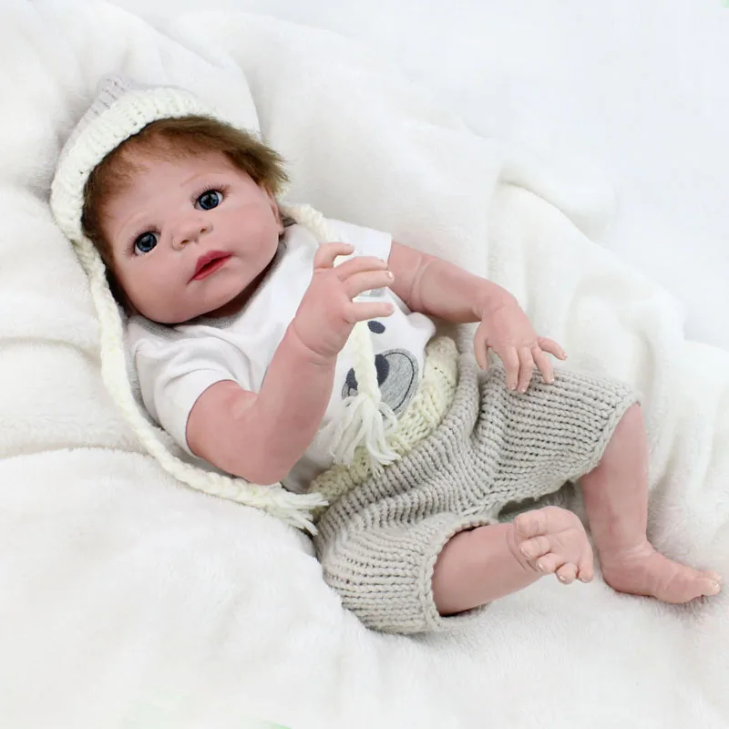 55cm Full Silicone Reborn Baby Doll Toys Lifelike Play House Newborn Bebe Boy Babies Brithday Gift Bathe Shower Bedtime Toy
55cm Full Silicone Reborn Baby Doll Toys Lifelike Play House Newborn Bebe Boy Babies Brithday Gift Bathe Shower Bedtime Toy