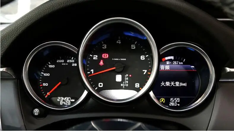 Chrome Matt Interior Dashboard Meter Gauge Ring Cover Trim 3pcs for Porsche Macan 2014 2015 2016
Chrome Matt Interior Dashboard Meter Gauge Ring Cover Trim 3pcs for Porsche Macan 2014 2015 2016
