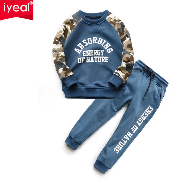 IYEAL New Kids Boy's Clothes Set Casual Sport Pullover Clothing Suits Letter Print Long Sleeve Children Tracksuit for 4-12 Years
IYEAL New Kids Boy's Clothes Set Casual Sport Pullover Clothing Suits Letter Print Long Sleeve Children Tracksuit for 4-12 Years