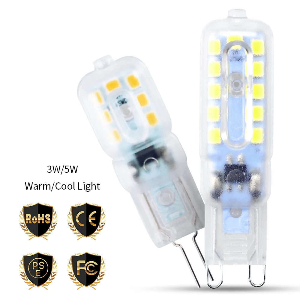 Dimmable G4 LED Bulb G9 Ampoule LED 3W 220V Lamp 5W Corn Bulb g9 LED Chandelier Candle Light Replace Halogen Lamp Home Lighting
Dimmable G4 LED Bulb G9 Ampoule LED 3W 220V Lamp 5W Corn Bulb g9 LED Chandelier Candle Light Replace Halogen Lamp Home Lighting