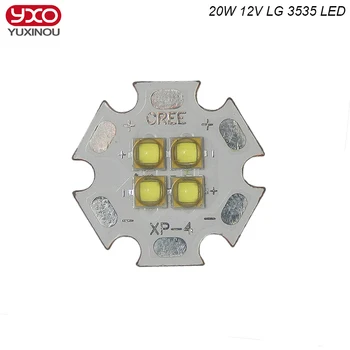 12V LG3535 4Chips 5W 18W 20W LED Emitter instead of MKR XHP50 Cool White Warm White LED with 20MM Cooper PCB
12V LG3535 4Chips 5W 18W 20W LED Emitter instead of MKR XHP50 Cool White Warm White LED with 20MM Cooper PCB