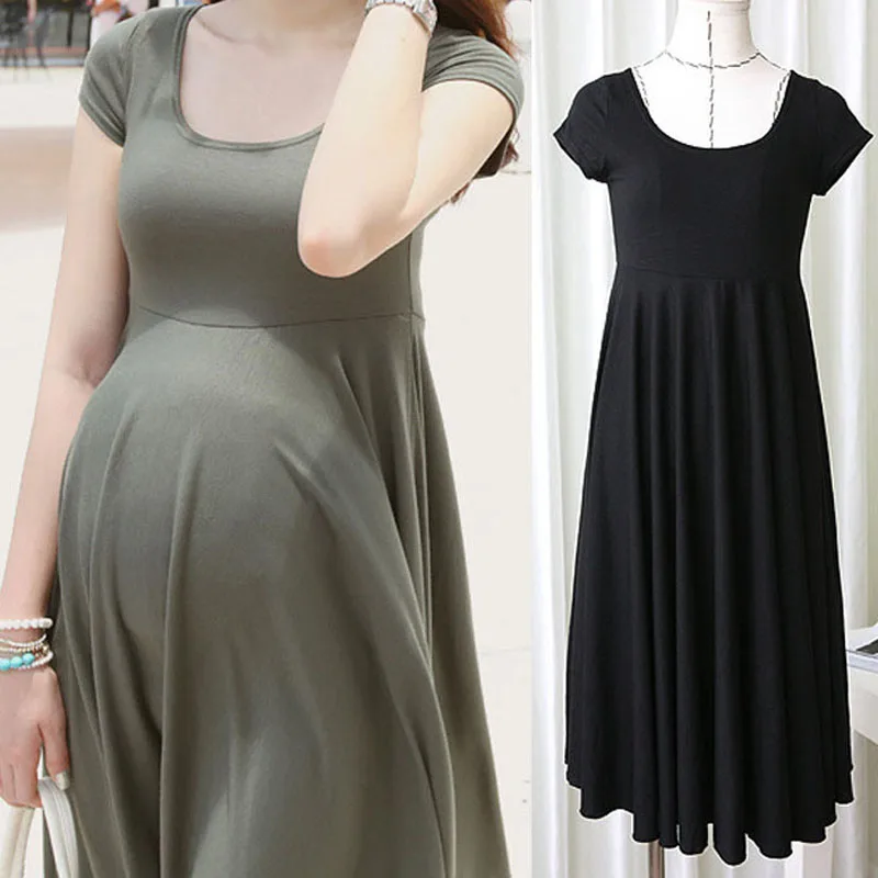 Summer Fashion Maternity Dresses Clothes For Pregnant Women Clothing O-neck Short Sleeve 4 Colors Slim Pregnancy Dress Wear 2019
Summer Fashion Maternity Dresses Clothes For Pregnant Women Clothing O-neck Short Sleeve 4 Colors Slim Pregnancy Dress Wear 2019