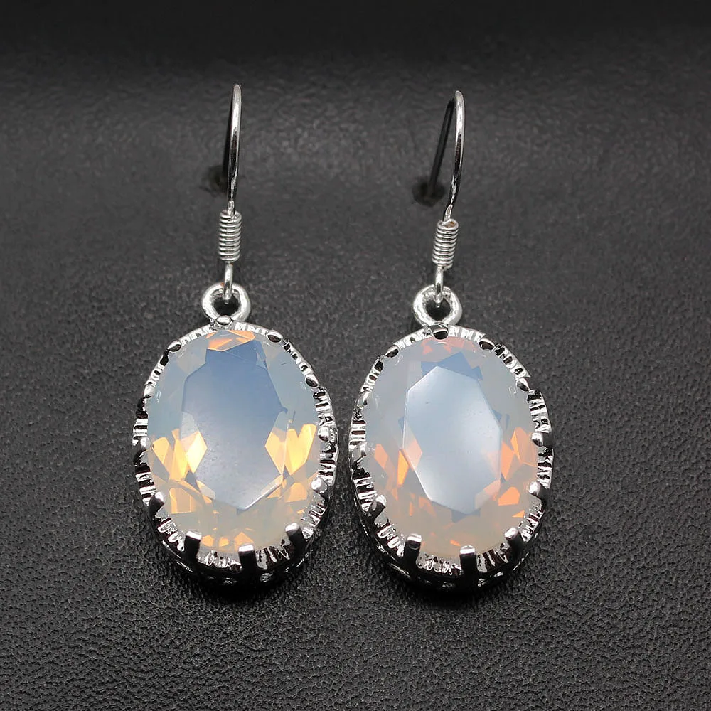 Big Promotion Best Quality White Opal 925 Sterling Silver Dangle Earrings For Women 1 3/8 Inch TK41
Big Promotion Best Quality White Opal 925 Sterling Silver Dangle Earrings For Women 1 3/8 Inch TK41