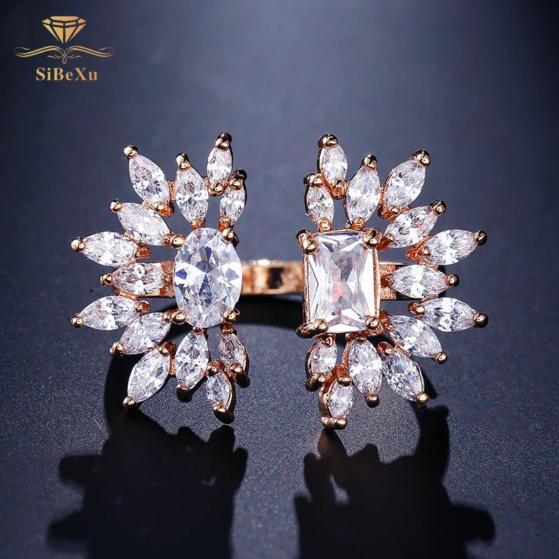 Fashion Women Ring Wedding Party Crystal Cubic Zircon Flower Silver Rings Engagement Bijoux Ladies Jewelry Gifts
Fashion Women Ring Wedding Party Crystal Cubic Zircon Flower Silver Rings Engagement Bijoux Ladies Jewelry Gifts