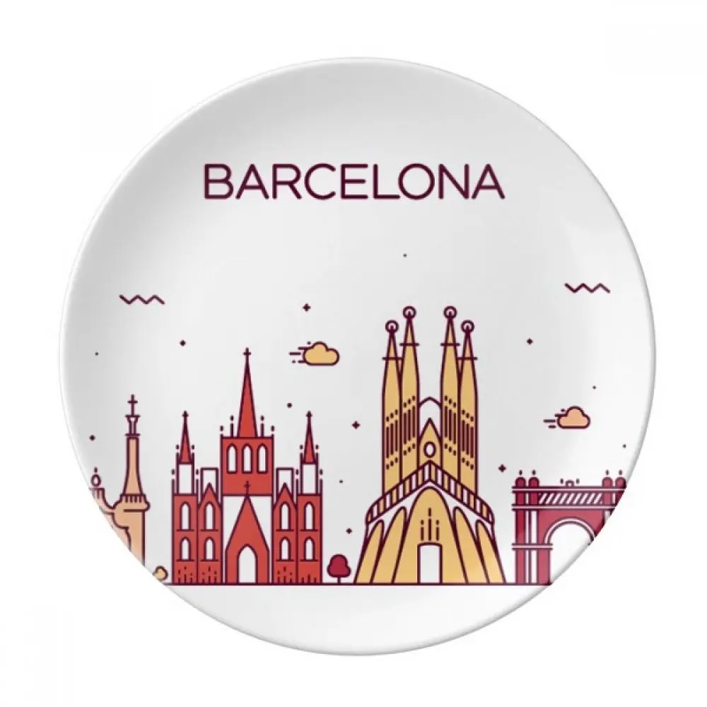Barcelona Spain Flat Landmark Pattern Dessert Plate Decorative Porcelain 8 inch Dinner Home
Barcelona Spain Flat Landmark Pattern Dessert Plate Decorative Porcelain 8 inch Dinner Home