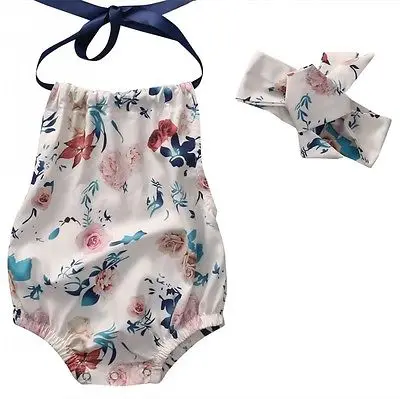 Newborn Baby Girl Clothes Set Sleeveless Halter Romper Backless Jumpsuit Baby +Headband Outfit Sunsuit Children Clothes
Newborn Baby Girl Clothes Set Sleeveless Halter Romper Backless Jumpsuit Baby +Headband Outfit Sunsuit Children Clothes