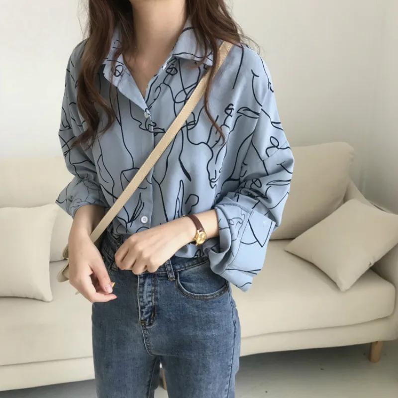 Spring Autumn Blouse Women Clothes 2019 Korean Vintage Womens Tops and Blouses Shirt Printing Elegant Loose Blusas 8897 ZT2744
Spring Autumn Blouse Women Clothes 2019 Korean Vintage Womens Tops and Blouses Shirt Printing Elegant Loose Blusas 8897 ZT2744