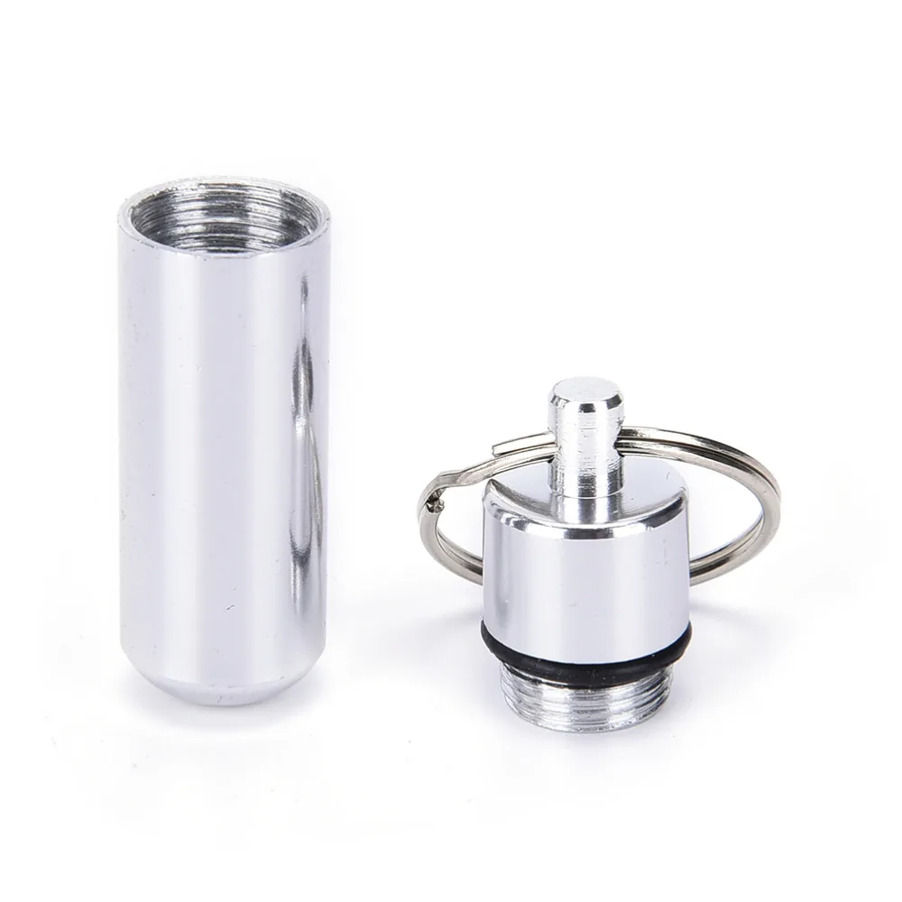 1PCS Silver Waterproof Aluminum Medicine Pill Box Case Drug Organizer Keychain Tablet Pillbox Container Stash Holder
1PCS Silver Waterproof Aluminum Medicine Pill Box Case Drug Organizer Keychain Tablet Pillbox Container Stash Holder