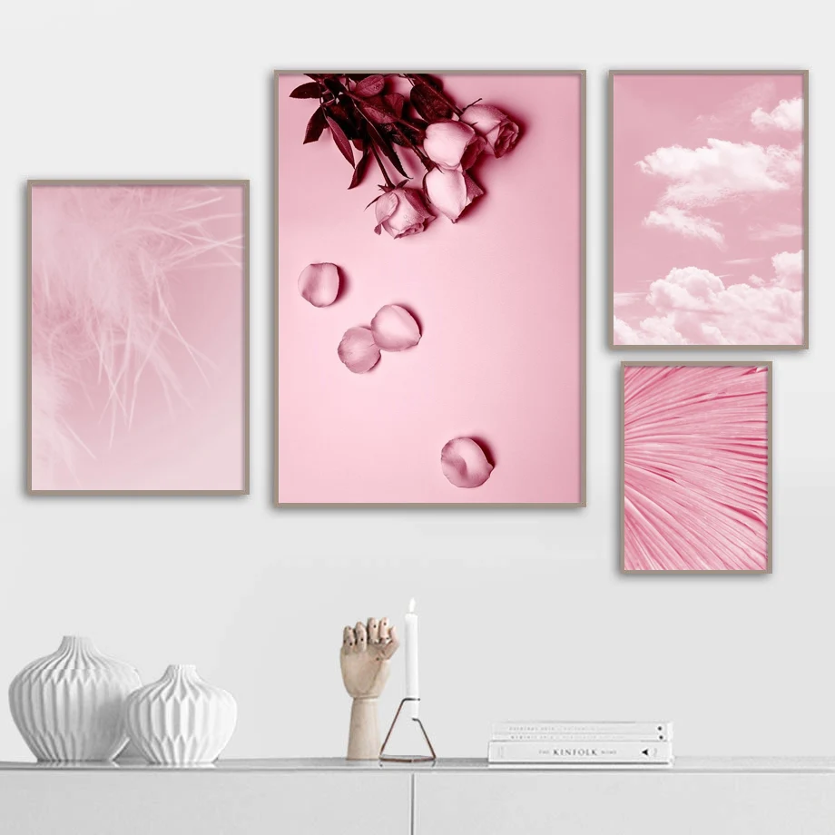 Pink Rose Feather Cloud Wall Art Canvas Painting Nordic Posters And Prints Pop Art Flower Paintings For Living Room Wall Decor
Pink Rose Feather Cloud Wall Art Canvas Painting Nordic Posters And Prints Pop Art Flower Paintings For Living Room Wall Decor
