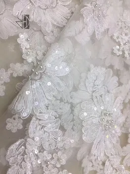 S-7161 pretty Beaded Lace Fabric Beautiful flower Nigerian Lace Fabric For Wedding dress
S-7161 pretty Beaded Lace Fabric Beautiful flower Nigerian Lace Fabric For Wedding dress