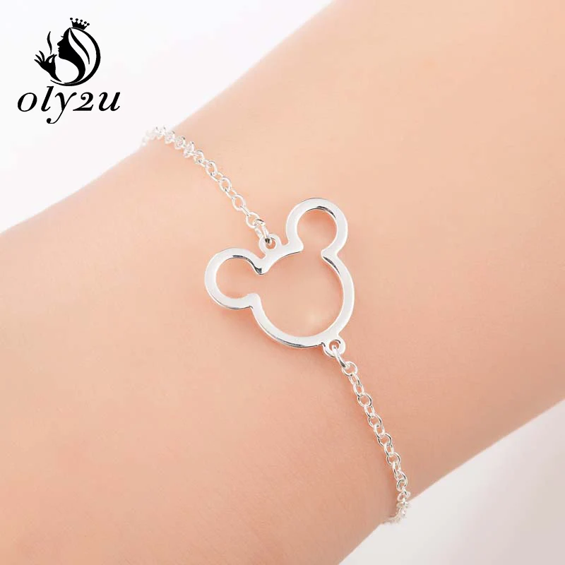 Oly2u Cartoon Animal Mickey Bracelet For Women Charm Bracelets Stainless Steel Bangle Adjustable Chain Link femme Bracelet homme
Oly2u Cartoon Animal Mickey Bracelet For Women Charm Bracelets Stainless Steel Bangle Adjustable Chain Link femme Bracelet homme