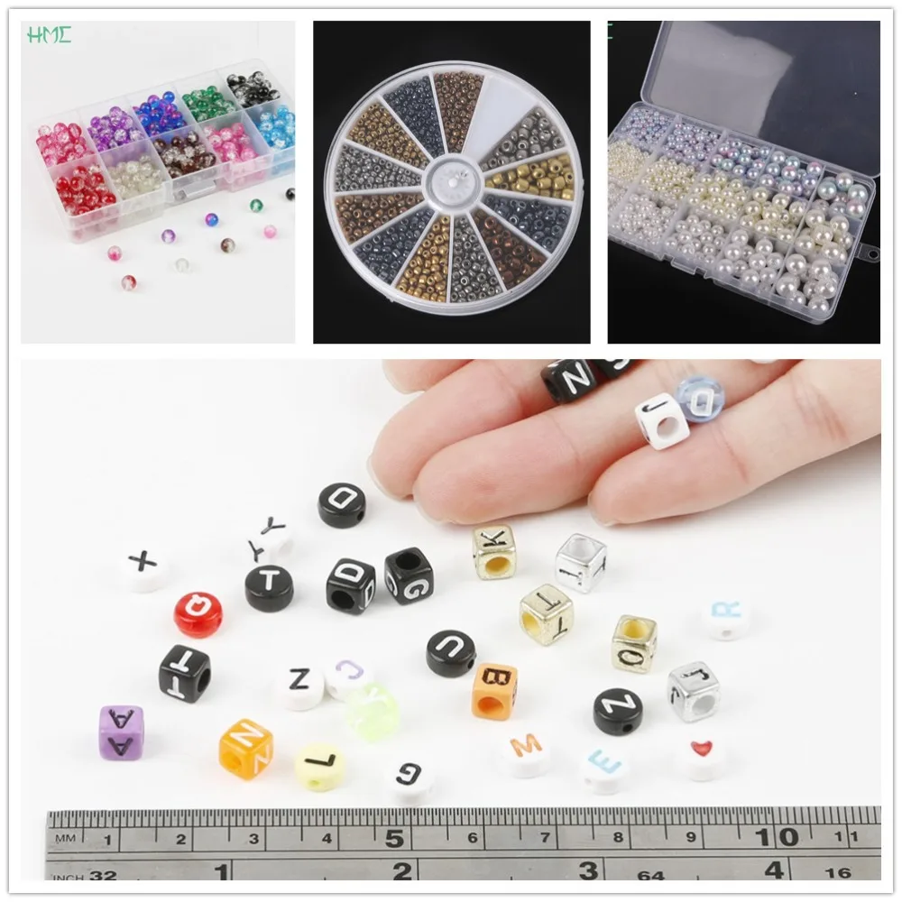 Multi ABS Pearls Crystal Charm Glass Acrylic Letter Seed Beads Set Box for Jewelry Making Diy Bracelet Necklace Craft Handmade
Multi ABS Pearls Crystal Charm Glass Acrylic Letter Seed Beads Set Box for Jewelry Making Diy Bracelet Necklace Craft Handmade