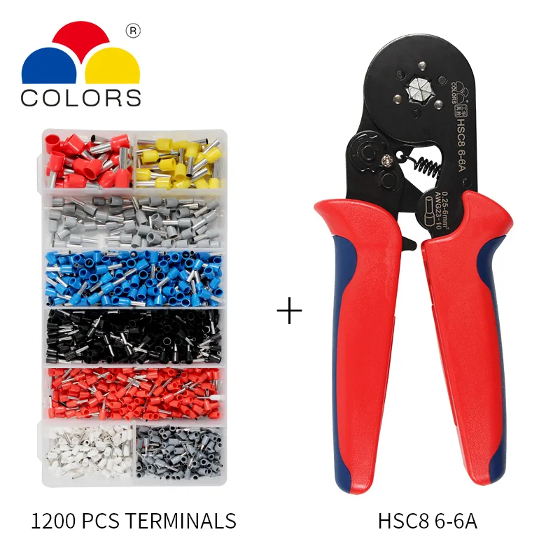 Adjustable Terminal Crimping Pliers Automatic Cable Wire Stripper Stripping Crimper Tool with 1200 Terminals Kit
Adjustable Terminal Crimping Pliers Automatic Cable Wire Stripper Stripping Crimper Tool with 1200 Terminals Kit
