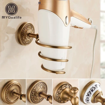 Family Daily Life Wall Mounted Brass Antique Hair Dryer Holder Bathroom Non-smearing Wall Suction Hair Dryer Shelf
Family Daily Life Wall Mounted Brass Antique Hair Dryer Holder Bathroom Non-smearing Wall Suction Hair Dryer Shelf