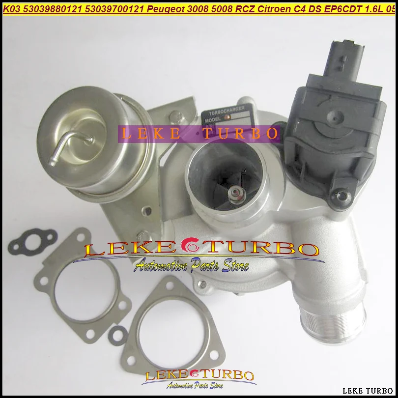 GL-TURBO K03 53039880121 53039700121 0375R9 For Peugeot 207 308 3008 5008 RCZ For Citroen C4 DS 2005- EP6CDT 1.6L (4)