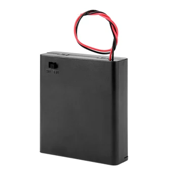 6V 4 X AA Battery Holder Case Cover Slot Holder Plastic Storage Box With OFF/ON Switch Wires For RC Parts For Output 6V Durable
6V 4 X AA Battery Holder Case Cover Slot Holder Plastic Storage Box With OFF/ON Switch Wires For RC Parts For Output 6V Durable