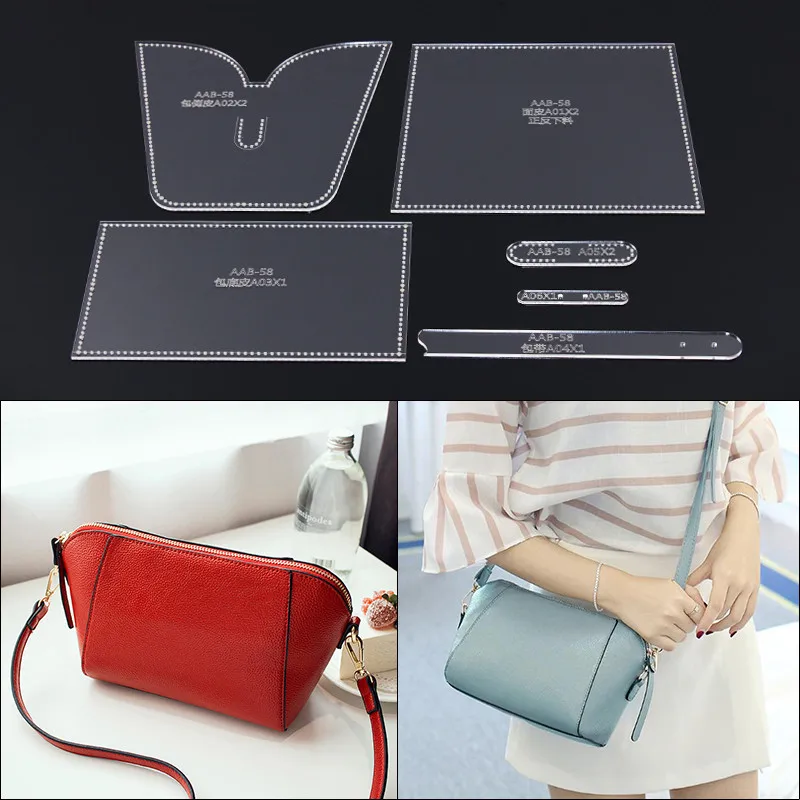 1set DIY Leather Handmade Craft women handbag Shoulder bag Sewing Pattern Acrylic Stencil Template 27*16*11cm
1set DIY Leather Handmade Craft women handbag Shoulder bag Sewing Pattern Acrylic Stencil Template 27*16*11cm