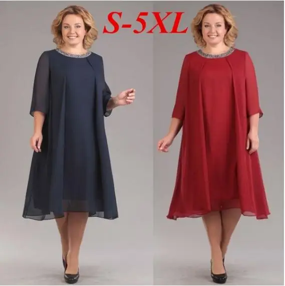 5XL women 3/4 sleeve sequin embellished chiffon dress Plus size dresses for women 4xl 5xl 6xl sukienka Ladies long tunic dress
5XL women 3/4 sleeve sequin embellished chiffon dress Plus size dresses for women 4xl 5xl 6xl sukienka Ladies long tunic dress