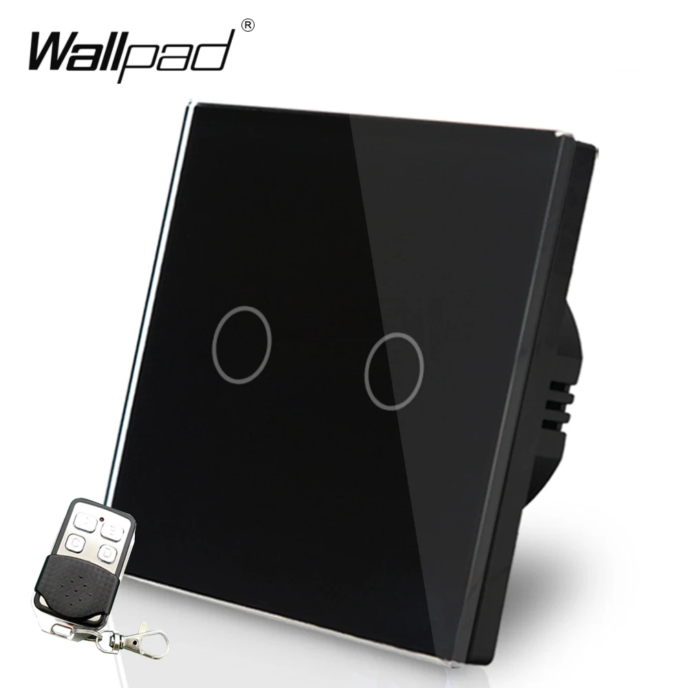 EU UK Standard Wallpad Black GlassTouch Waterproof 2 Gang RF433 Smart Remote Control Light Switches Free Shipping
EU UK Standard Wallpad Black GlassTouch Waterproof 2 Gang RF433 Smart Remote Control Light Switches Free Shipping
