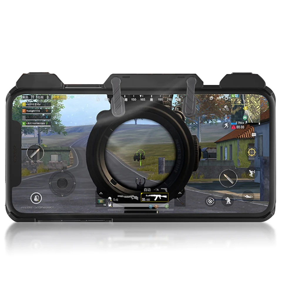 New PUBG Mobile Game Controller Gamepad Trigger Aim Button L1R1 Shooter Joystick with phone shell for iphone6/7/8/x
New PUBG Mobile Game Controller Gamepad Trigger Aim Button L1R1 Shooter Joystick with phone shell for iphone6/7/8/x