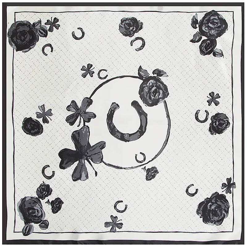 POBING Women Scarf Luxury Brand C Letter Hijab Silky Satin Shawl Scarfs Foulard Square Head Scarves Wraps For Ladies 90x90CM
POBING Women Scarf Luxury Brand C Letter Hijab Silky Satin Shawl Scarfs Foulard Square Head Scarves Wraps For Ladies 90x90CM